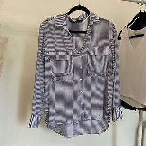 [SOLD] ZARA striped button up (S)